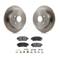 Rear Disc Brake Rotors And Semi-Metallic Pads Kit For 2004-2010 Toyota Sienna K8F-101774