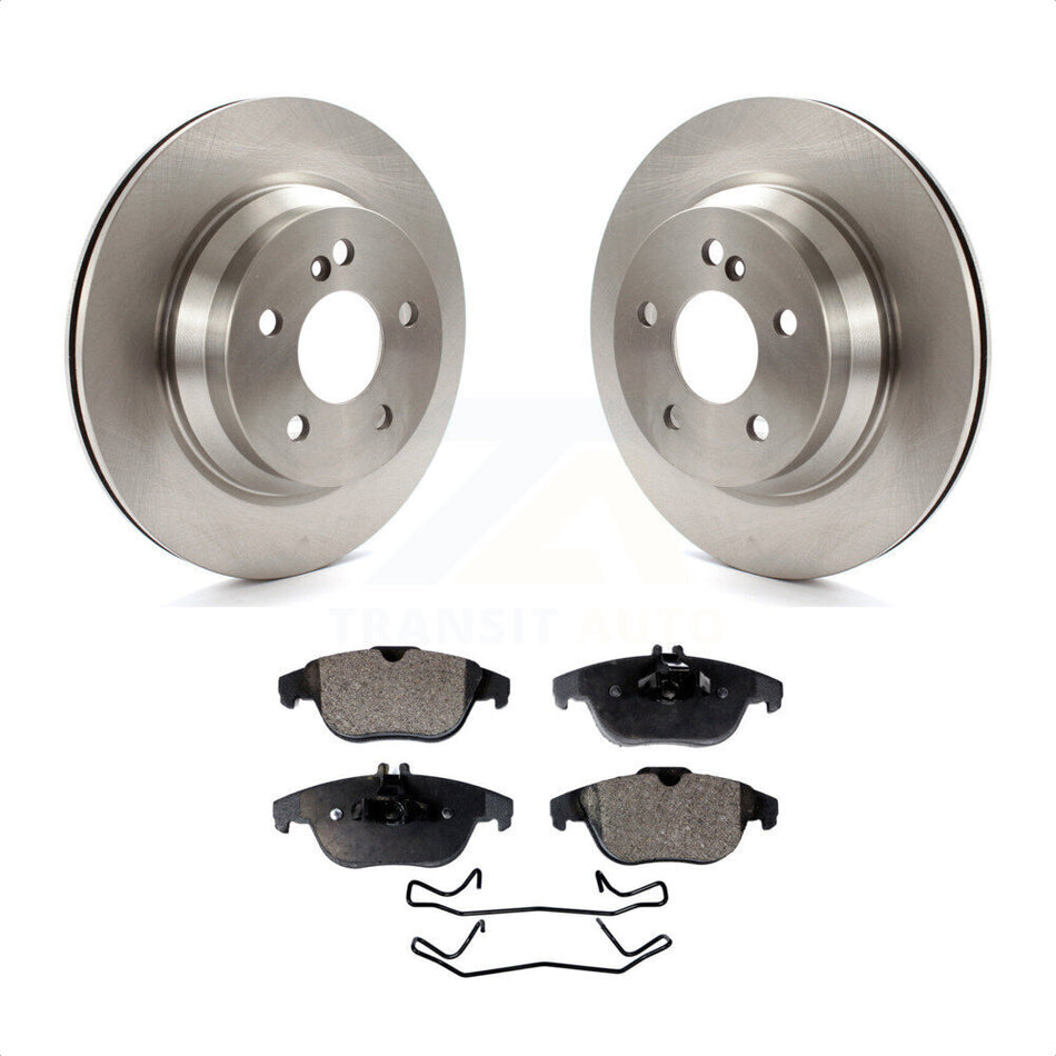 Rear Disc Brake Rotors And Semi-Metallic Pads Kit For Mercedes-Benz GLK350 E350 GLK250 K8F-101779 by Transit Auto