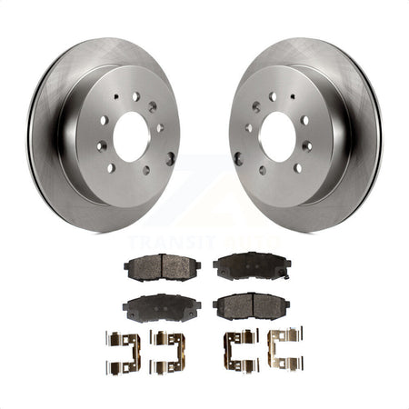 Rear Disc Brake Rotors And Semi-Metallic Pads Kit For 2004-2006 Mazda MPV K8F-101782 by Transit Auto