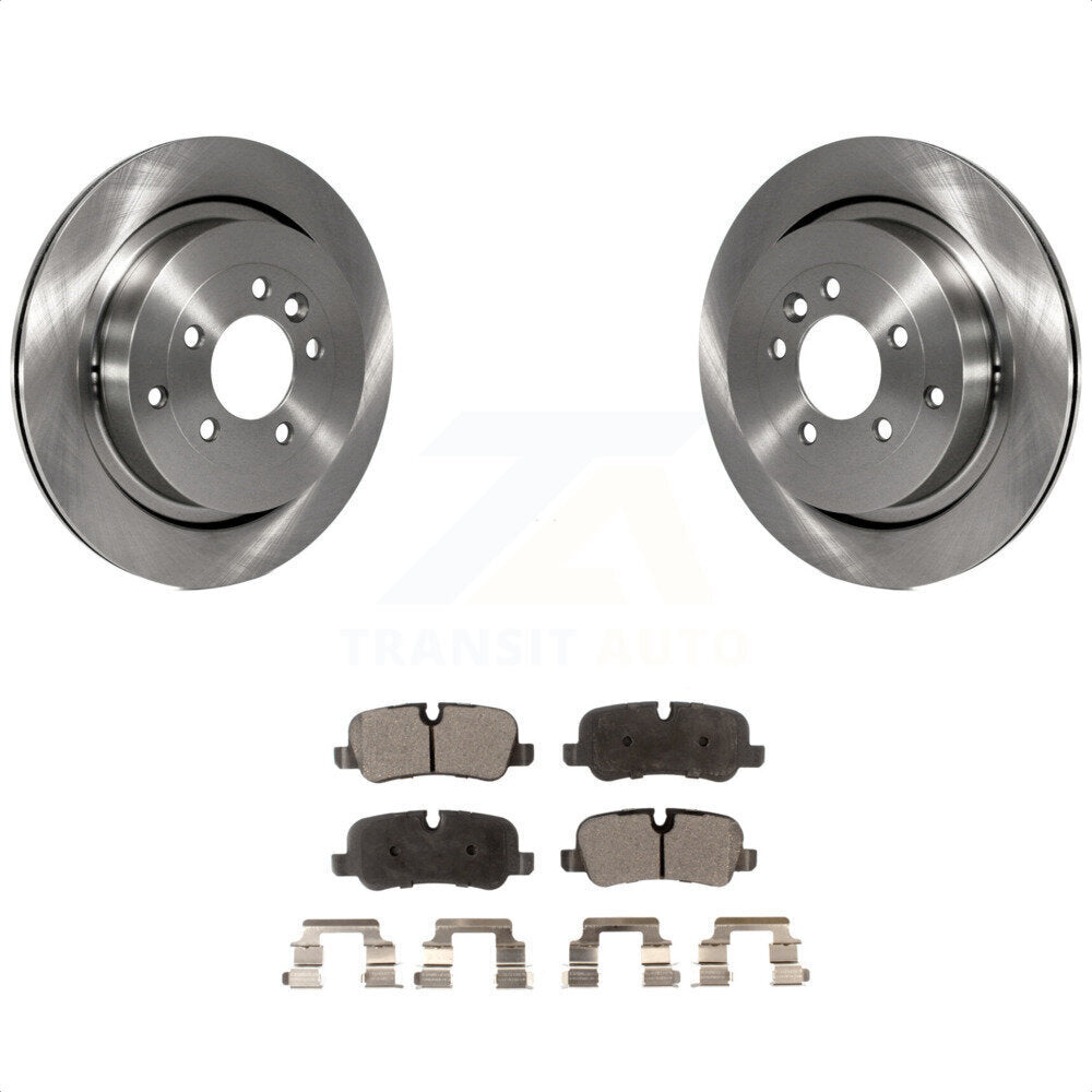 Rear Disc Brake Rotors And Semi-Metallic Pads Kit For Land Rover Range Sport LR4 LR3 K8F-101799 by Transit Auto