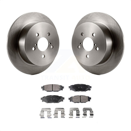 Rear Disc Brake Rotors And Semi-Metallic Pads Kit For Subaru Outback Legacy K8F-101803 by Transit Auto