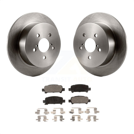 Rear Disc Brake Rotors And Semi-Metallic Pads Kit For 2008-2009 Subaru Legacy 3.0L With 17" Factory Wheels K8F-101804 by Transit Auto