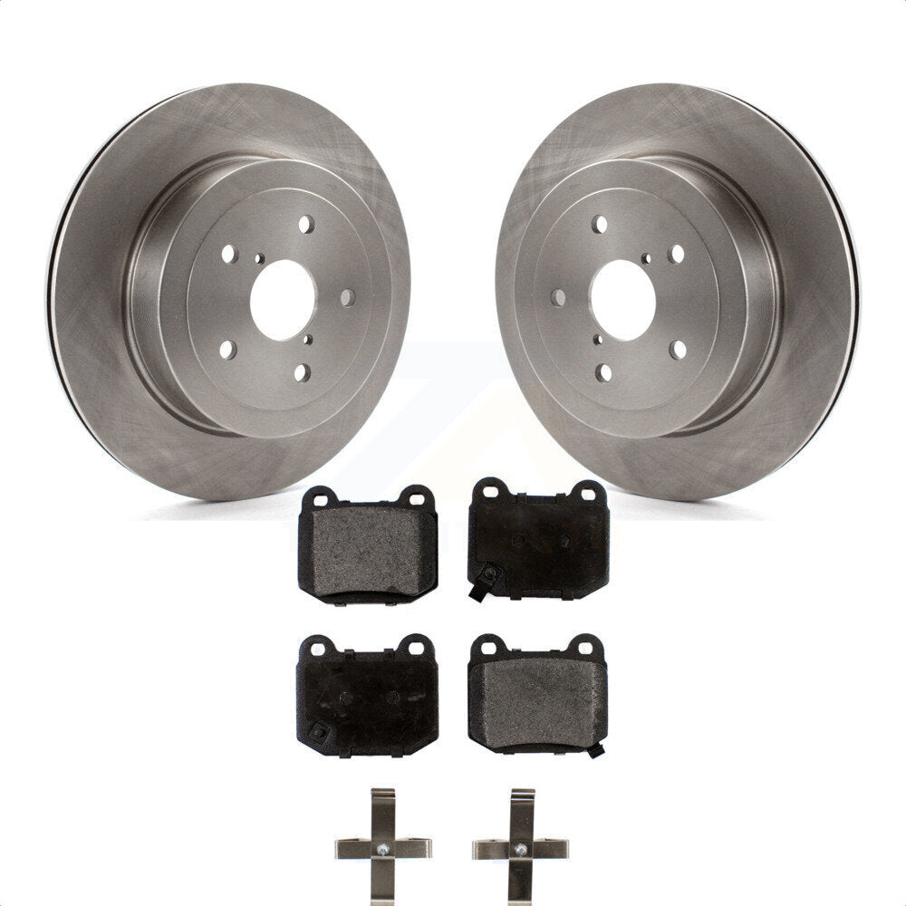 Rear Disc Brake Rotors And Semi-Metallic Pads Kit For Subaru Impreza K8F-101805 by Transit Auto