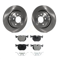 Rear Disc Brake Rotors And Semi-Metallic Pads Kit For 2004-2010 BMW X3 K8F-101812