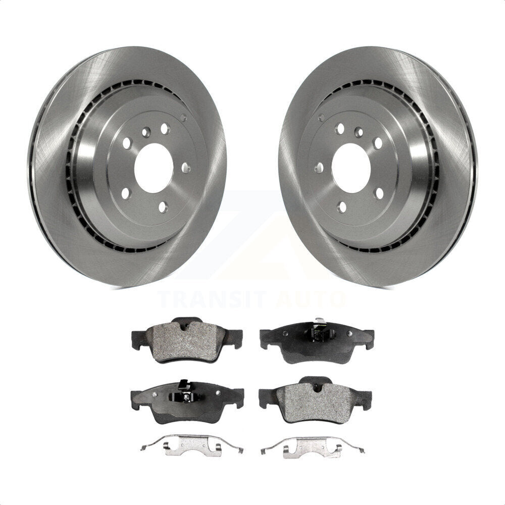 Rear Disc Brake Rotors And Semi-Metallic Pads Kit For Mercedes-Benz ML350 GL450 R350 GL550 GL350 ML500 ML550 GL320 R500 R320 K8F-101822 by Transit Auto