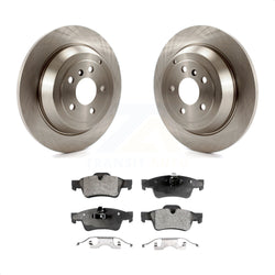 Rear Disc Brake Rotors And Semi-Metallic Pads Kit For Mercedes-Benz ML350 R350 ML500 ML320 R500 R320 ML450 K8F-101823