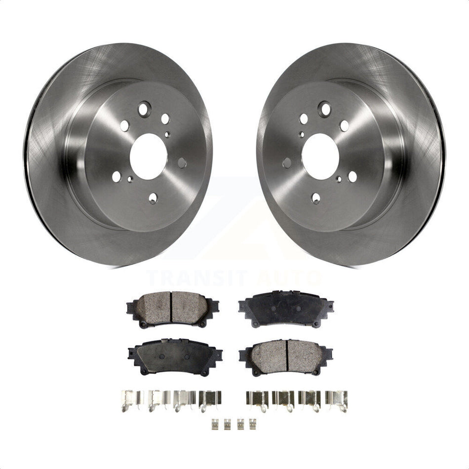 Rear Disc Brake Rotors And Semi-Metallic Pads Kit For Lexus IS250 IS350 K8F-101837 by Transit Auto