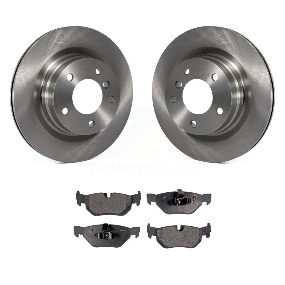 Rear Disc Brake Rotors And Semi-Metallic Pads Kit For BMW 328i 325i 323i K8F-101839 by Transit Auto