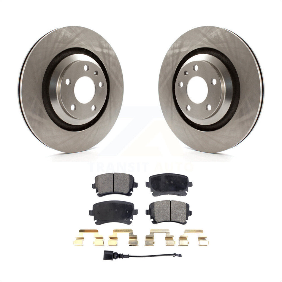 Rear Disc Brake Rotors And Semi-Metallic Pads Kit For Audi A6 Quattro With 330mm Diameter Rotor K8F-101845 by Transit Auto