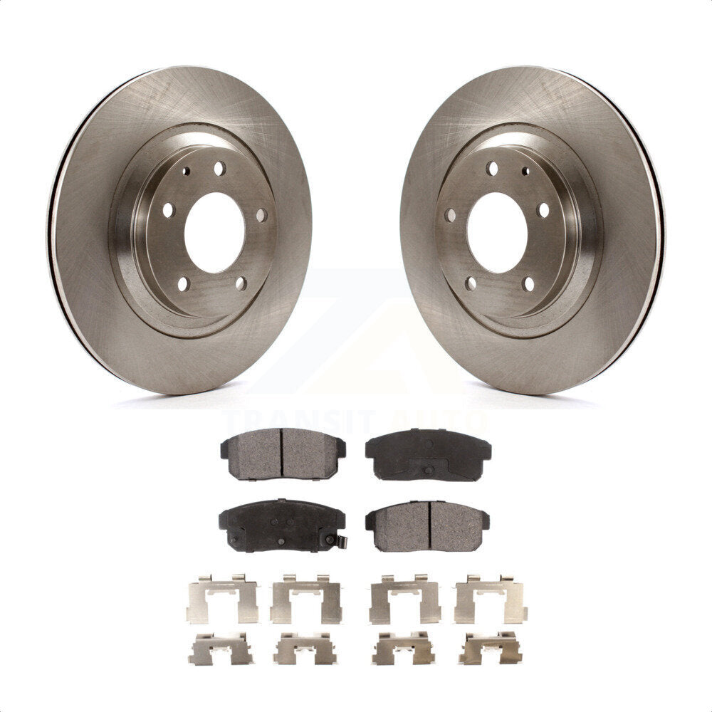 Rear Disc Brake Rotors And Semi-Metallic Pads Kit For 2004-2011 Mazda RX-8 K8F-101846 by Transit Auto