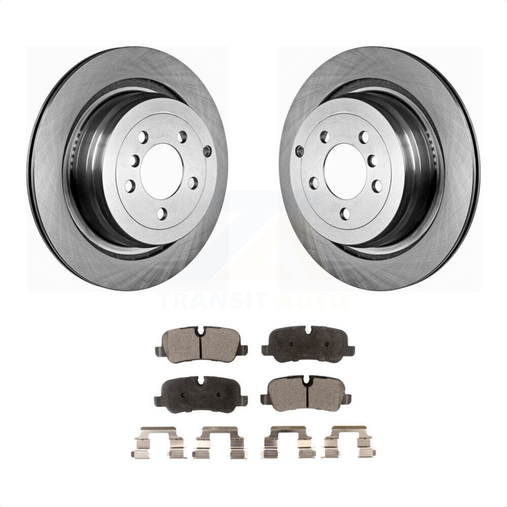 Rear Disc Brake Rotors And Semi-Metallic Pads Kit For Land Rover Range K8F-101848 by Transit Auto