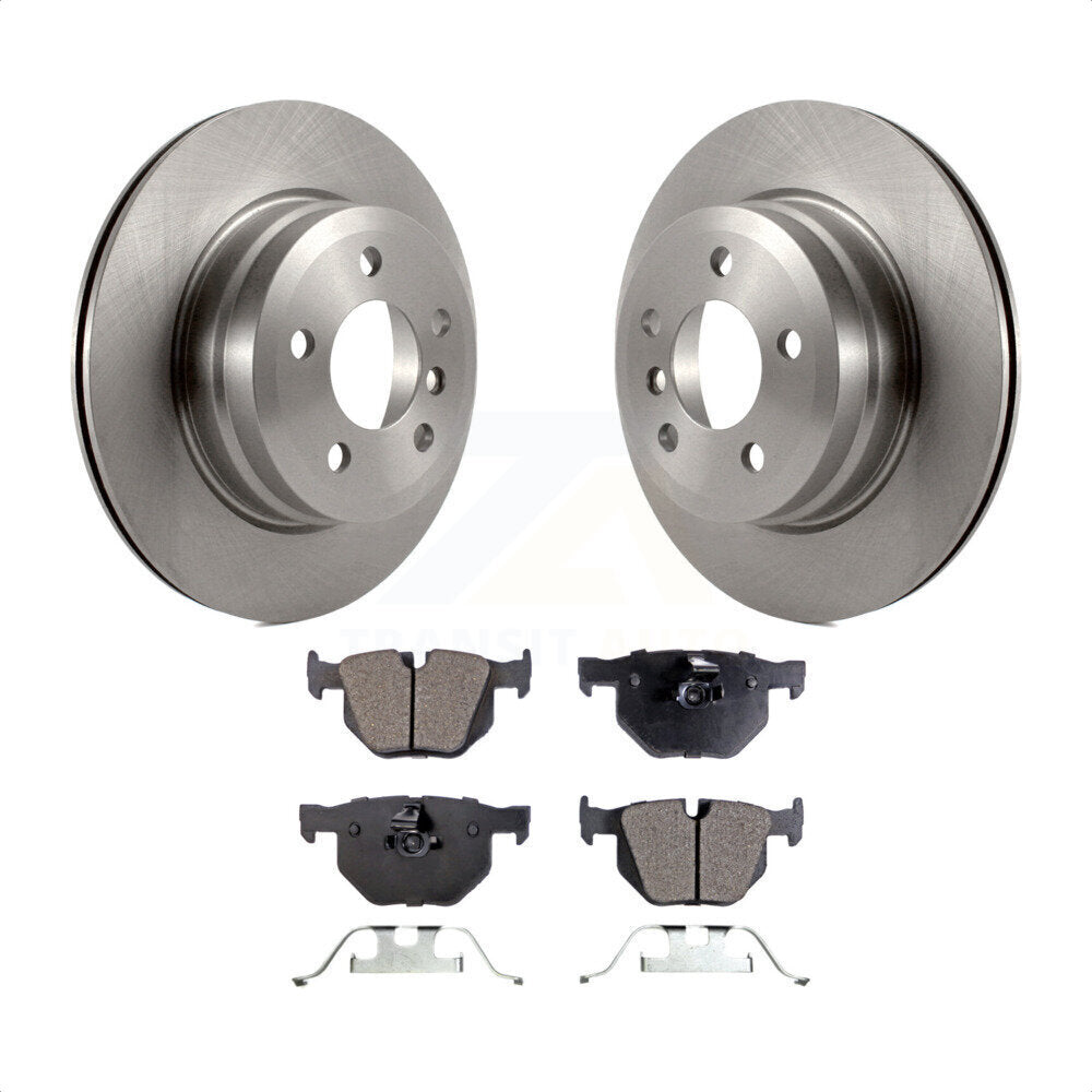 Rear Disc Brake Rotors And Semi-Metallic Pads Kit For BMW X5 X6 K8F-101859 by Transit Auto