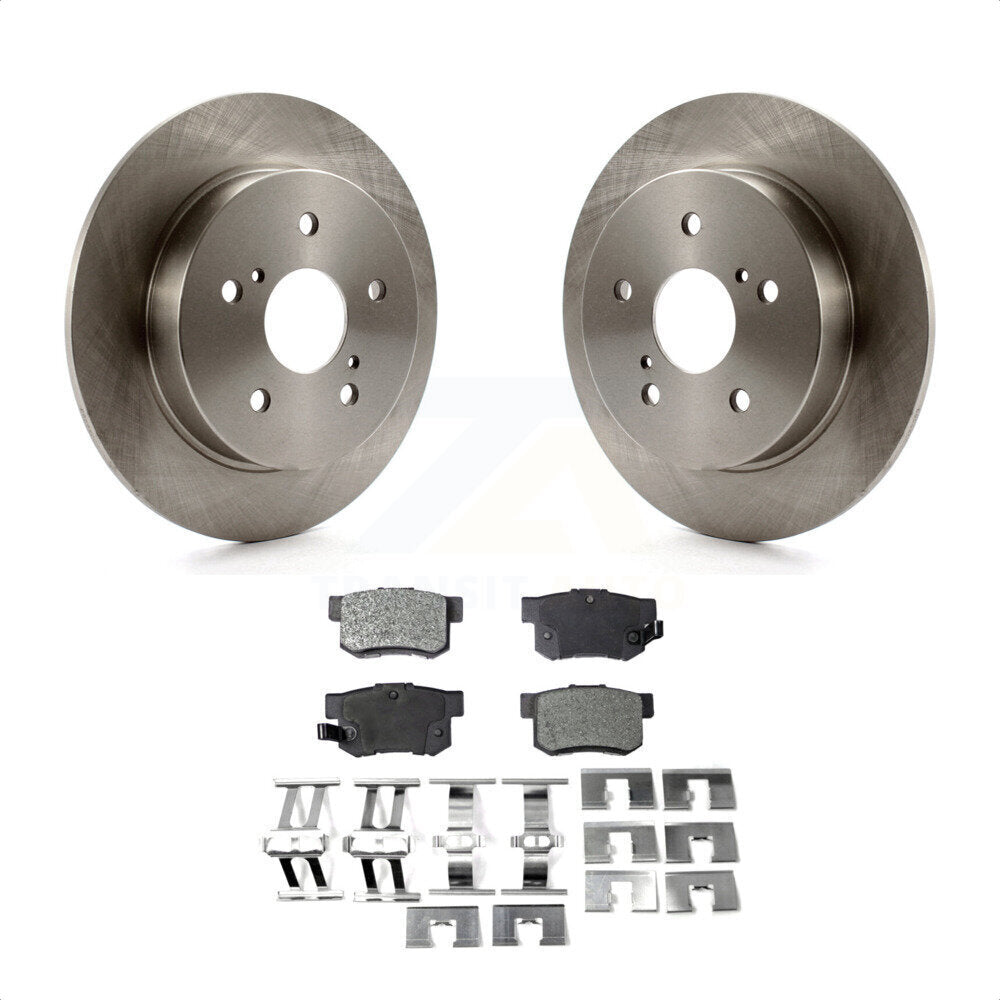 Rear Disc Brake Rotors And Semi-Metallic Pads Kit For Suzuki SX4 Crossover K8F-101870 by Transit Auto