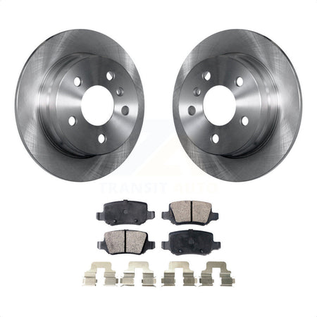 Rear Disc Brake Rotors And Semi-Metallic Pads Kit For 2006-2011 Mercedes-Benz B200 K8F-101880 by Transit Auto