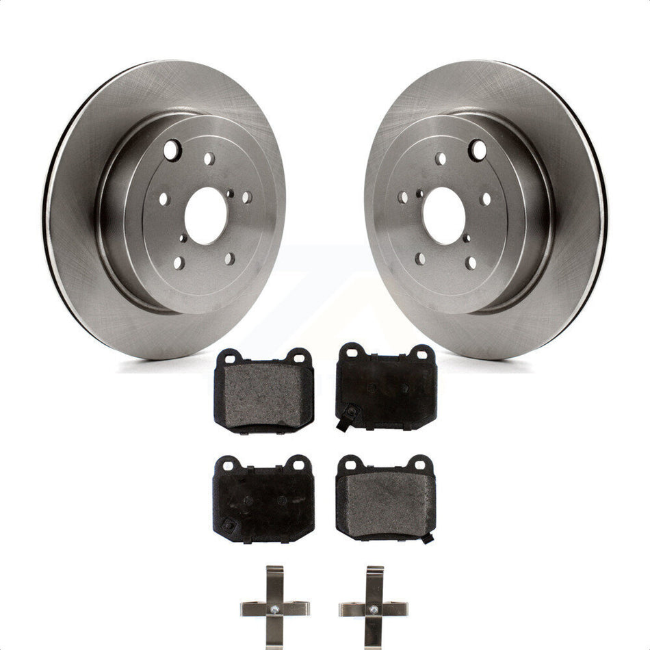 Rear Disc Brake Rotors And Semi-Metallic Pads Kit For Subaru Impreza WRX STI K8F-101881 by Transit Auto