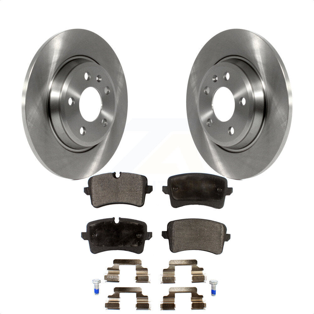 Rear Disc Brake Rotors And Semi-Metallic Pads Kit For Audi A7 Quattro A6 K8F-101886 by Transit Auto