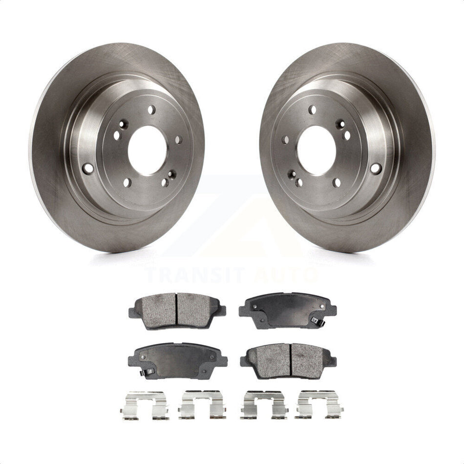 Rear Disc Brake Rotors And Semi-Metallic Pads Kit For Hyundai Genesis G80 Kia K900 K8F-101889 by Transit Auto