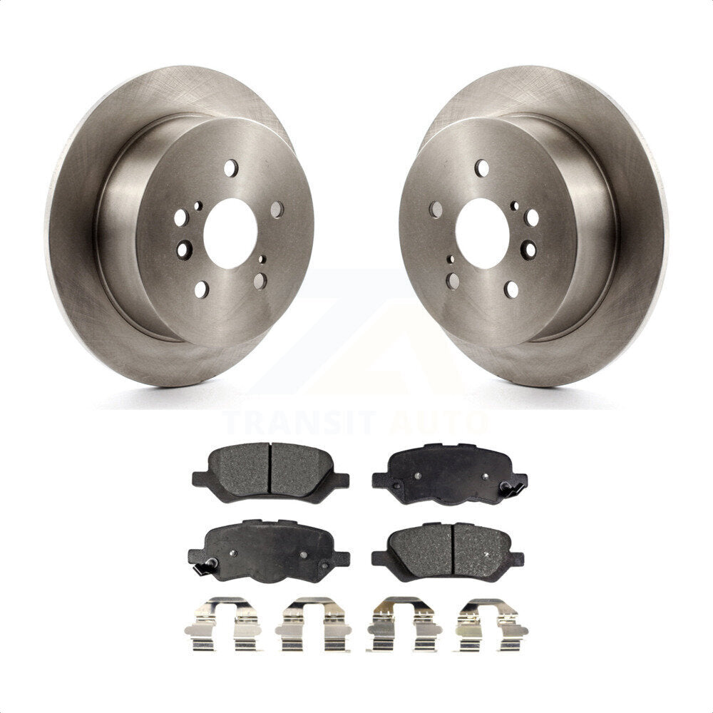 Rear Disc Brake Rotors And Semi-Metallic Pads Kit For 2009-2016 Toyota Venza K8F-101891 by Transit Auto