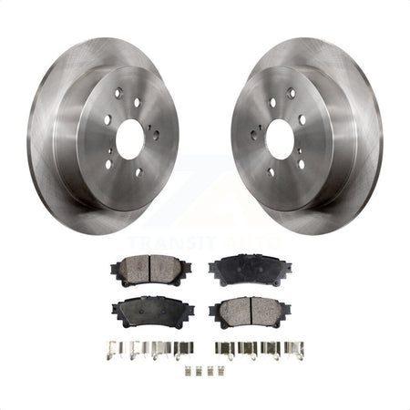 Rear Disc Brake Rotors And Semi-Metallic Pads Kit For Toyota Highlander Sienna Lexus RX350 RX450h K8F-101898 by Transit Auto