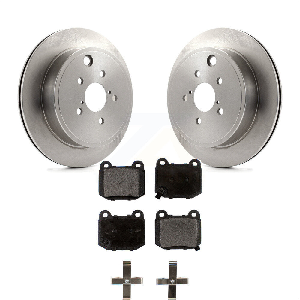 Rear Disc Brake Rotors And Semi-Metallic Pads Kit For Subaru BRZ K8F-101903 by Transit Auto