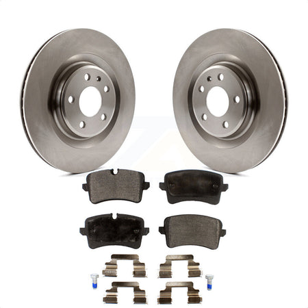 Rear Disc Brake Rotors And Semi-Metallic Pads Kit For Audi A6 Quattro A7 Porsche Macan A8 K8F-101915 by Transit Auto