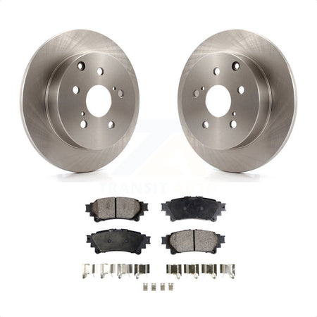 Rear Disc Brake Rotors And Semi-Metallic Pads Kit For Toyota Prius V Mirai K8F-101925 by Transit Auto