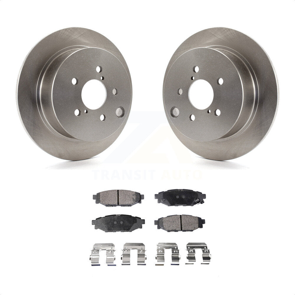 Rear Disc Brake Rotors And Semi-Metallic Pads Kit For Subaru Forester Impreza Crosstrek XV K8F-101930 by Transit Auto