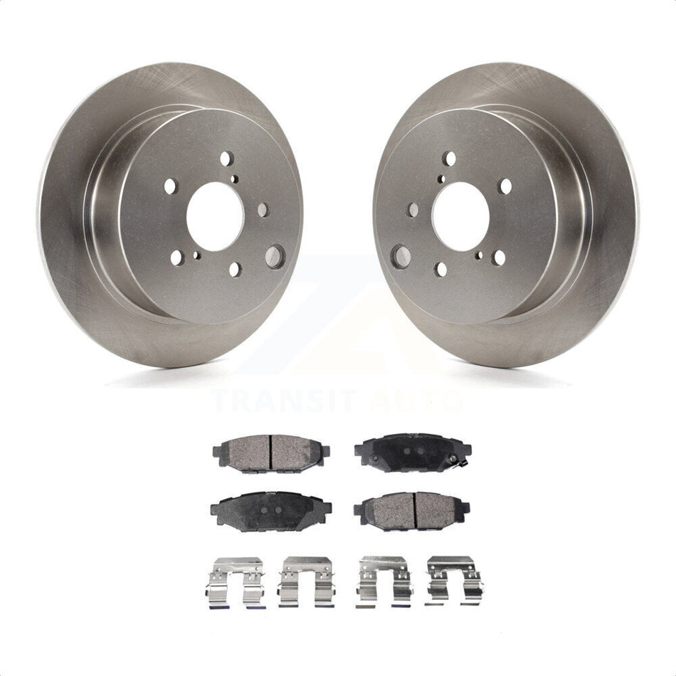 Rear Disc Brake Rotors And Semi-Metallic Pads Kit For Subaru Forester Impreza Crosstrek XV K8F-101930 by Transit Auto