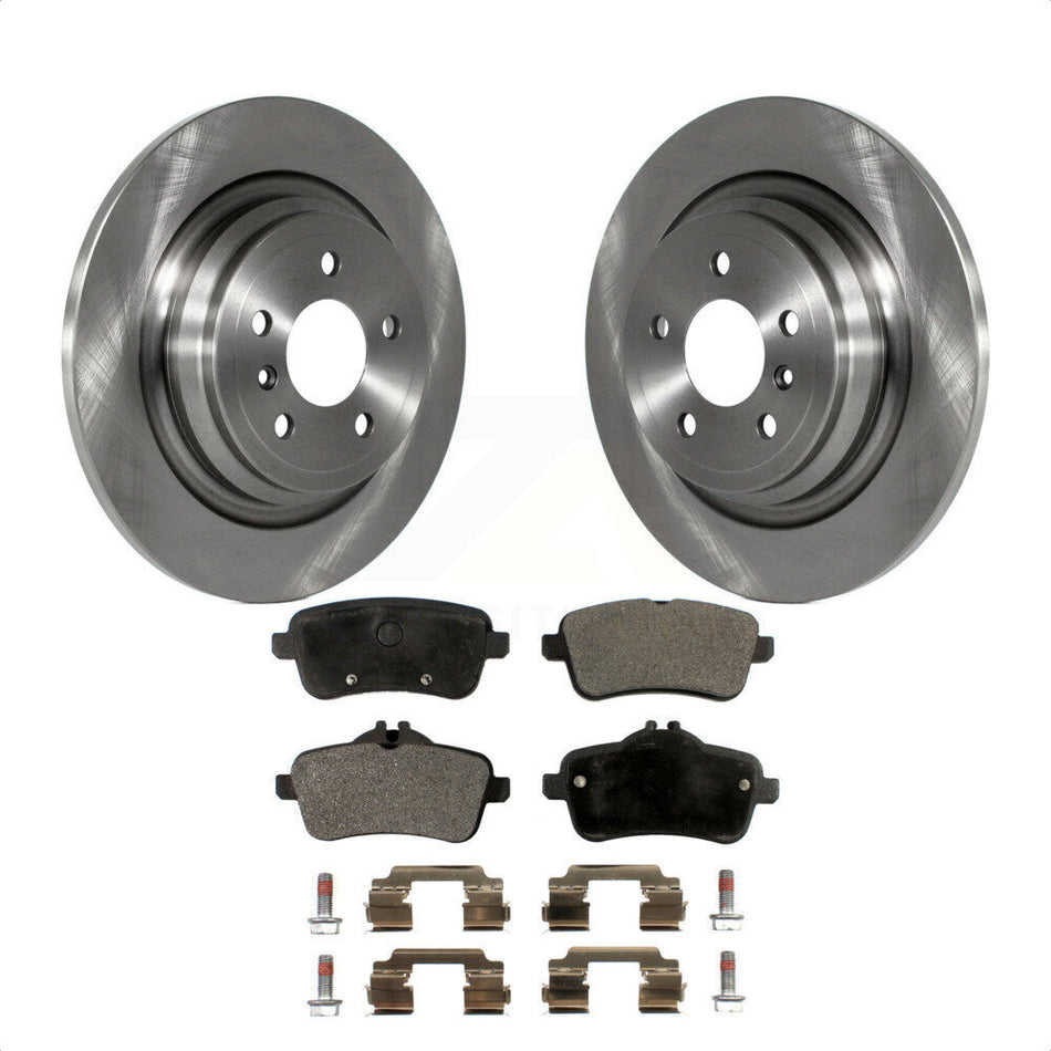 Rear Disc Brake Rotors And Semi-Metallic Pads Kit For Mercedes-Benz ML350 GLE350 ML250 GLE300d K8F-101940 by Transit Auto