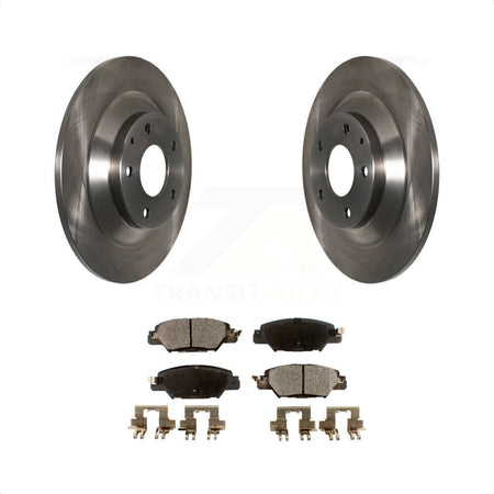 Rear Disc Brake Rotors And Semi-Metallic Pads Kit For Mazda CX-5 K8F-101942 by Transit Auto