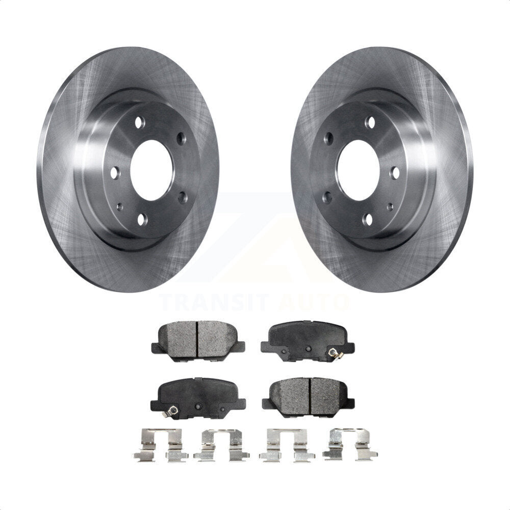 Rear Disc Brake Rotors And Semi-Metallic Pads Kit For 2014-2015 Mazda 6 K8F-101946 by Transit Auto