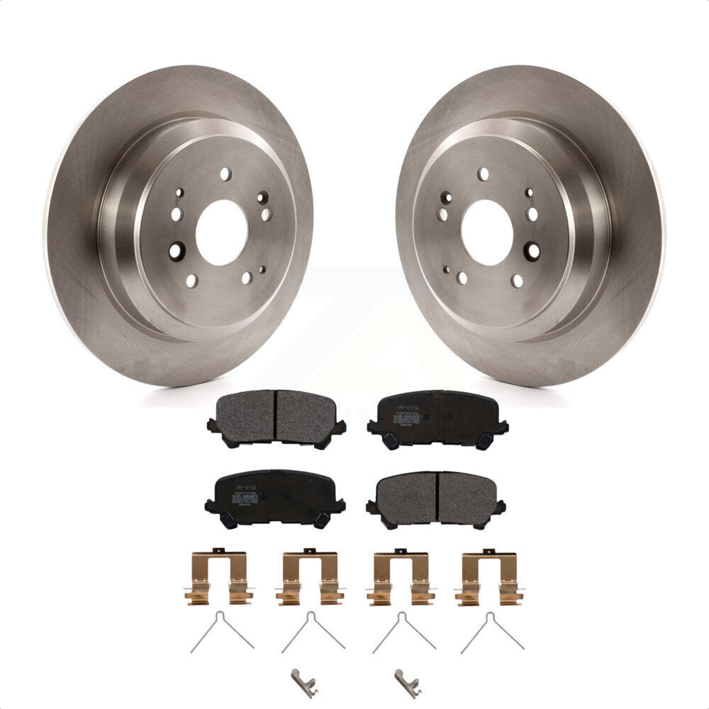 Rear Disc Brake Rotors And Semi-Metallic Pads Kit For 2014-2016 Acura MDX K8F-101948 by Transit Auto