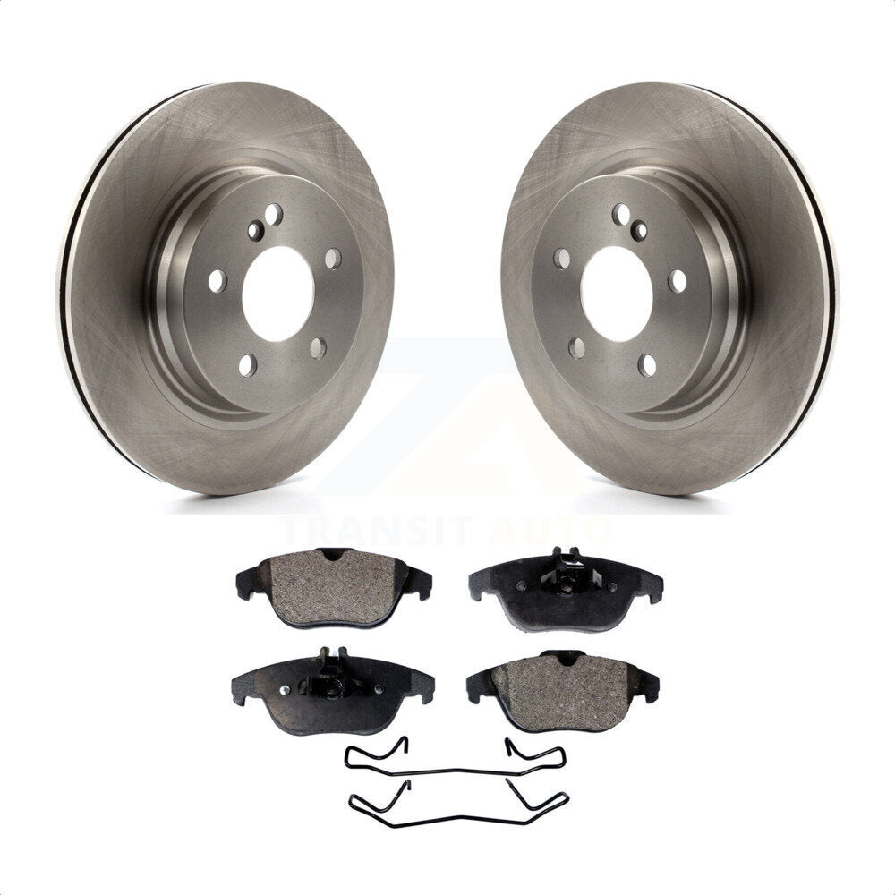 Rear Disc Brake Rotors And Semi-Metallic Pads Kit For Mercedes-Benz E350 C250 C300 C350 E550 K8F-101953 by Transit Auto