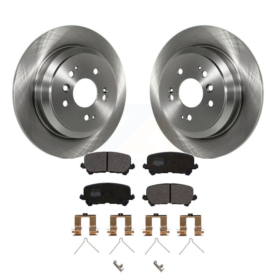 Rear Disc Brake Rotors And Semi-Metallic Pads Kit For Honda Pilot Ridgeline Passport K8F-101964 by Transit Auto