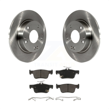 Rear Disc Brake Rotors And Semi-Metallic Pads Kit For Honda Civic K8F-101968 by Transit Auto