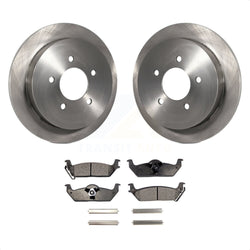 Rear Disc Brake Rotors And Semi-Metallic Pads Kit For 2004 Ford F-150 With 5 Lug Wheels 11th Digit Of Vin Is C K8F-102225
