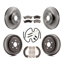 Front Rear Disc Brake Rotors Semi-Metallic Pads And Drum Kit (7Pc) For 2003 Chevrolet Cavalier With 225mm x 45mm Size K8F-102261