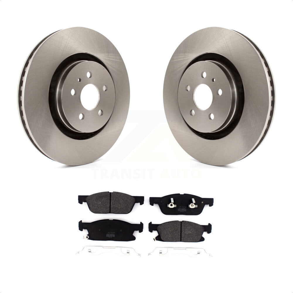 Front Disc Brake Rotors And Semi-Metallic Pads Kit For Ford Fusion Lincoln MKZ Continental K8F-102490 by Transit Auto