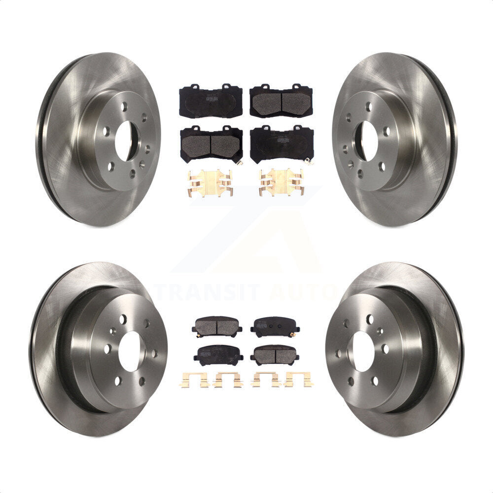 Front Rear Disc Brake Rotors And Semi-Metallic Pads Kit For 2015-2020 Chevrolet Colorado GMC Canyon K8F-102550 by Transit Auto