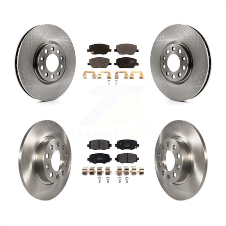 Front Rear Disc Brake Rotors And Semi-Metallic Pads Kit For Jeep Renegade Fiat 500X K8F-102554 by Transit Auto