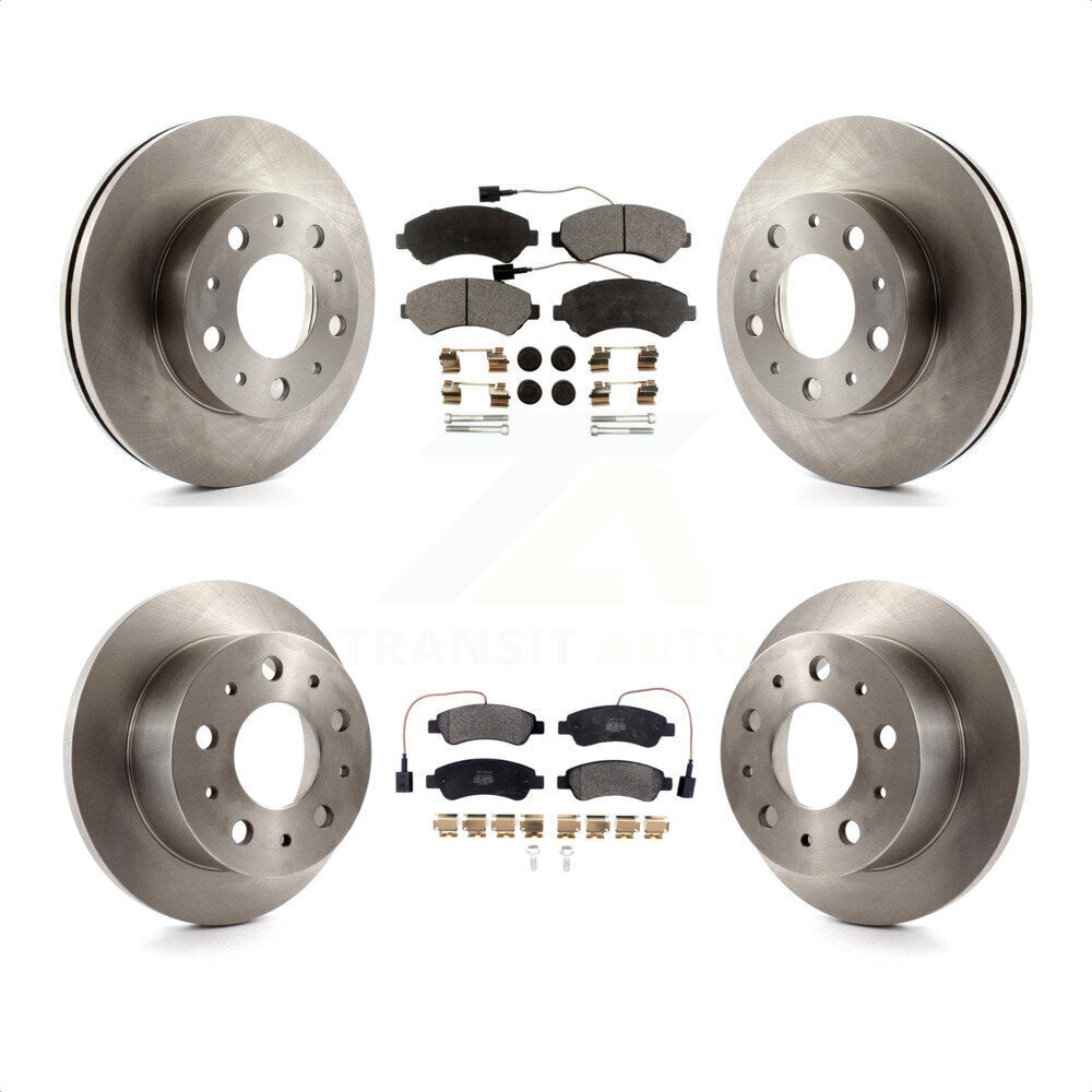 Front Rear Disc Brake Rotors And Semi-Metallic Pads Kit For Ram ProMaster 1500 2500 3500 K8F-102555 by Transit Auto