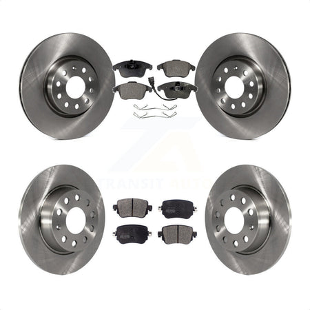 Front Rear Disc Brake Rotors And Semi-Metallic Pads Kit For Volkswagen Passat K8F-102562 by Transit Auto