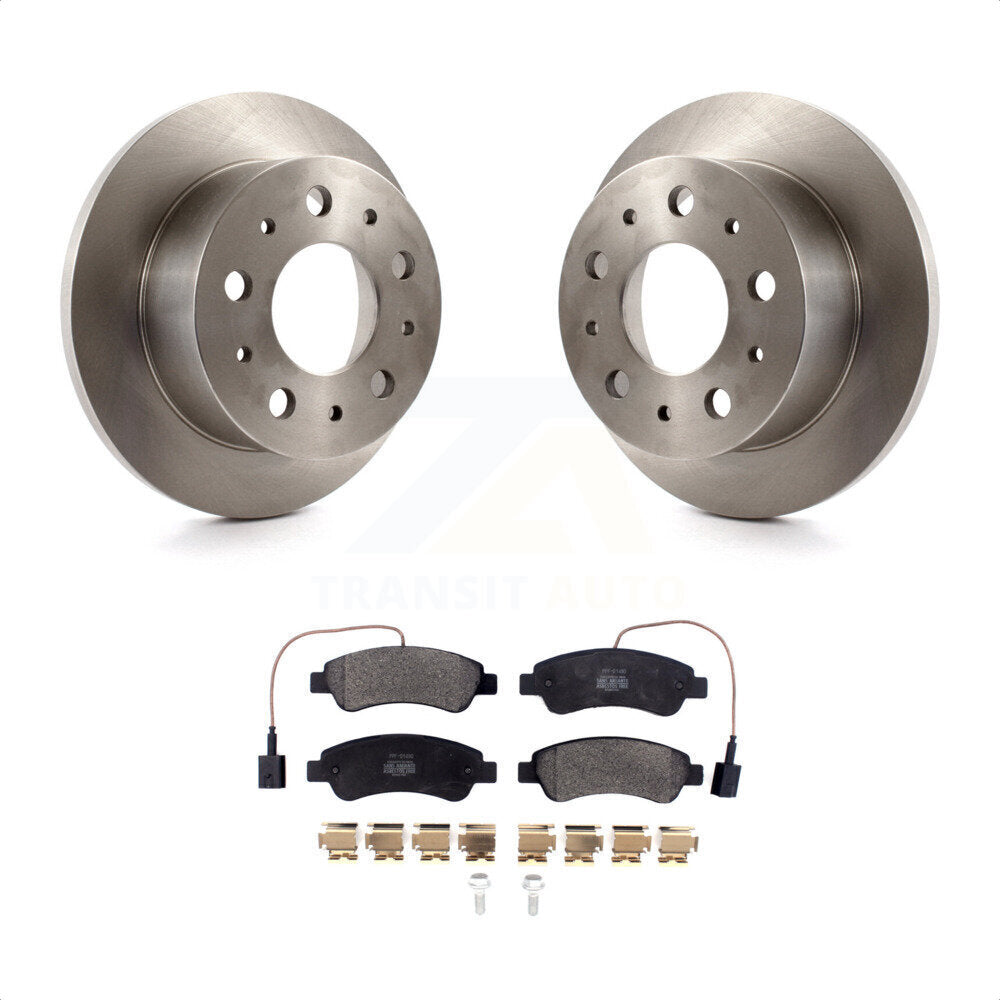 Rear Disc Brake Rotors And Semi-Metallic Pads Kit For Ram ProMaster 1500 2500 3500 K8F-102594 by Transit Auto