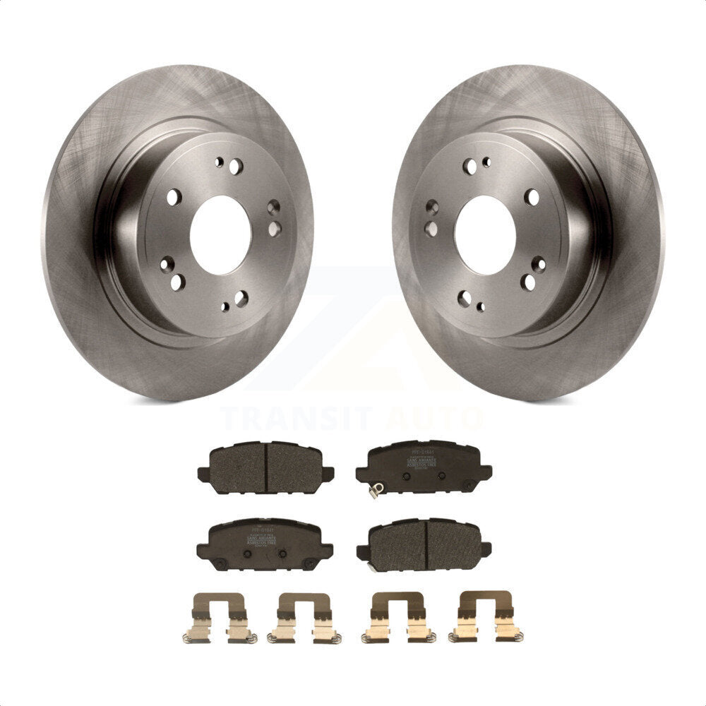 Rear Disc Brake Rotors And Semi-Metallic Pads Kit For 2016-2022 Honda HR-V K8F-102597 by Transit Auto