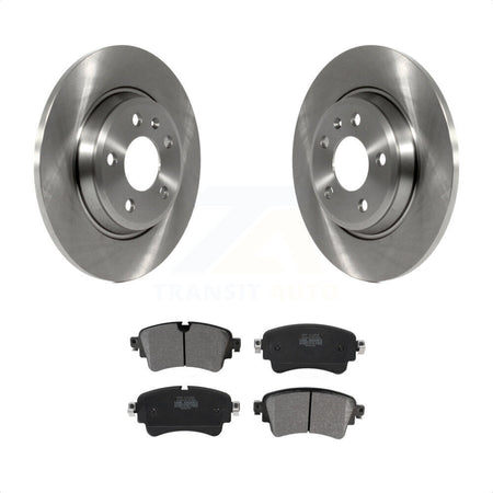 Rear Disc Brake Rotors And Semi-Metallic Pads Kit For Audi A4 Quattro K8F-102600 by Transit Auto