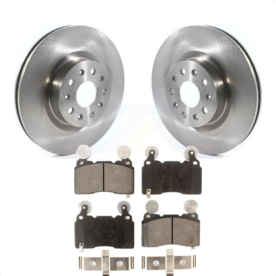 Front Disc Brake Rotors And Semi-Metallic Pads Kit For Cadillac CTS Chevrolet Camaro CT6 K8F-102641 by Transit Auto