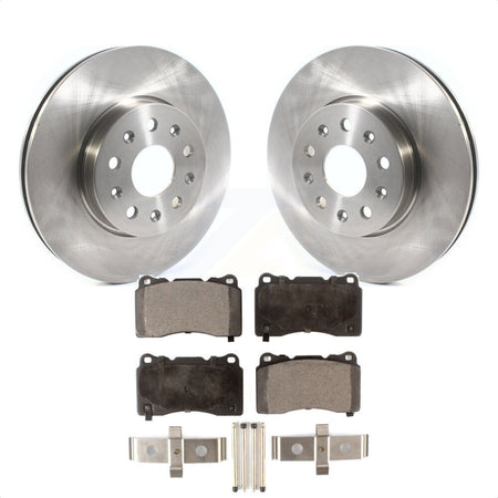 Front Disc Brake Rotors And Semi-Metallic Pads Kit For Chevrolet Camaro Cadillac CTS CT6 K8F-102642 by Transit Auto