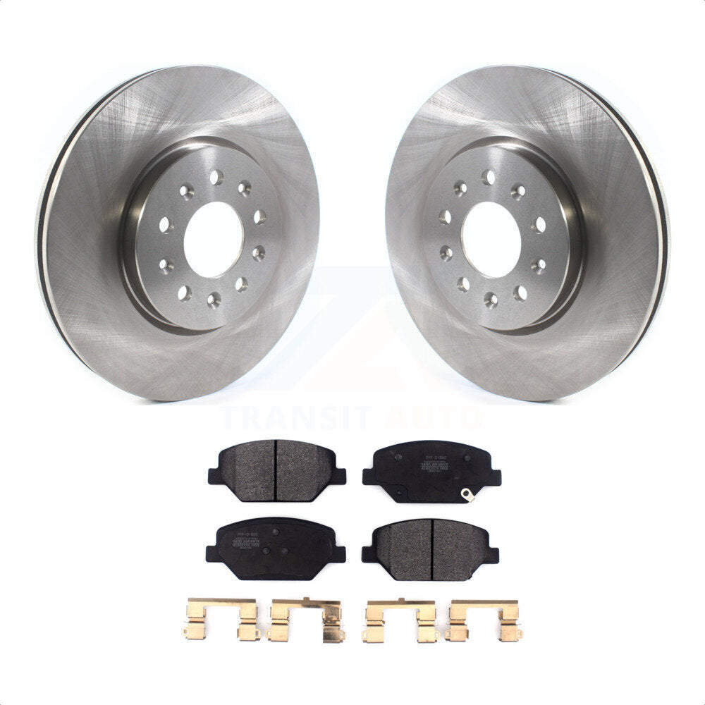 Front Disc Brake Rotors And Semi-Metallic Pads Kit For Chevrolet Equinox GMC Terrain Buick Envision LaCrosse Regal Sportback TourX K8F-102648 by Transit Auto