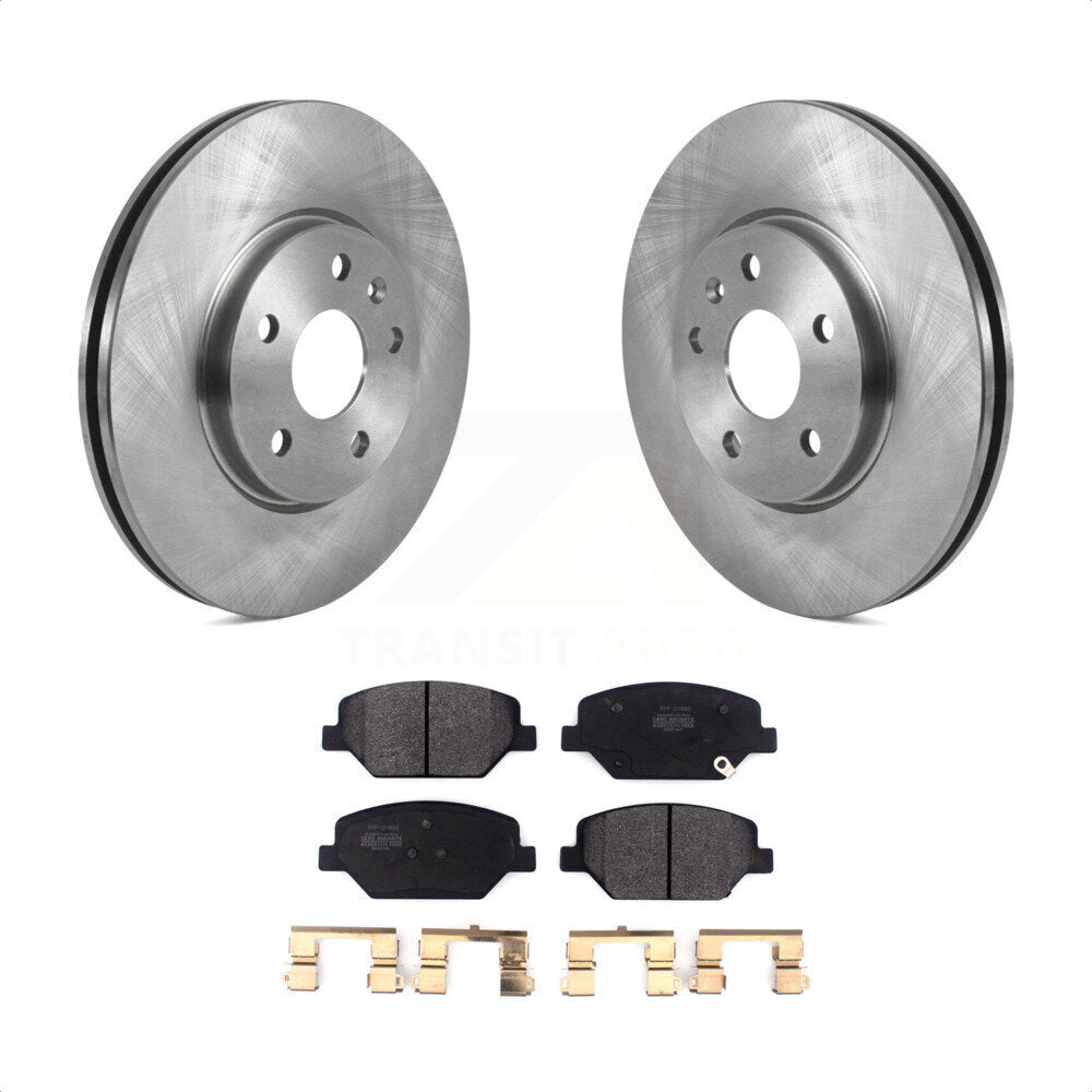 Front Disc Brake Rotors And Semi-Metallic Pads Kit For Buick Envision Cadillac XT4 K8F-102649 by Transit Auto