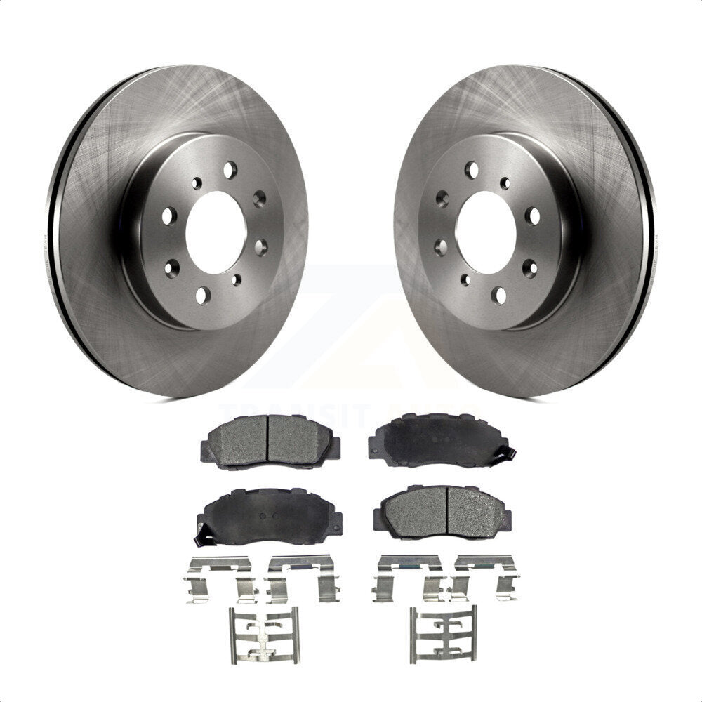 Front Disc Brake Rotors And Semi-Metallic Pads Kit For 1992-1993 Acura Integra GS-R K8F-102656 by Transit Auto